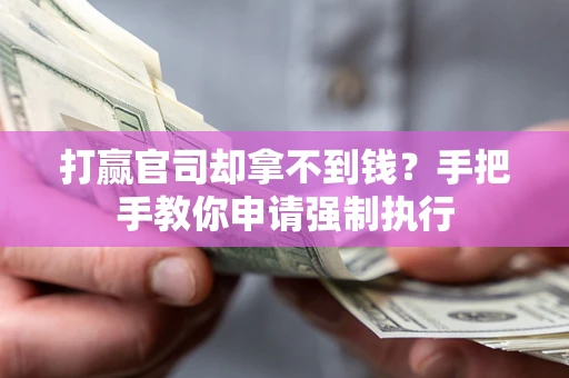 武汉打赢官司却拿不到钱？手把手教你申请强制执行