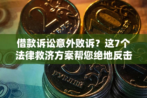 武汉借款诉讼意外败诉？这7个法律救济方案帮您绝地反击！