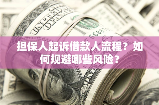 武汉担保人起诉借款人流程？如何规避哪些风险？