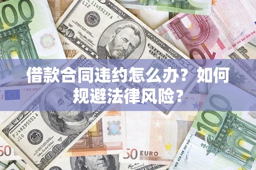 武汉借款合同违约怎么办？如何规避法律风险？