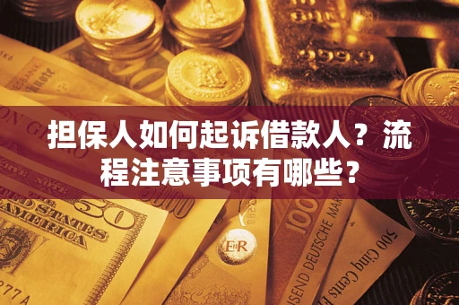 武汉担保人如何起诉借款人？流程注意事项有哪些？